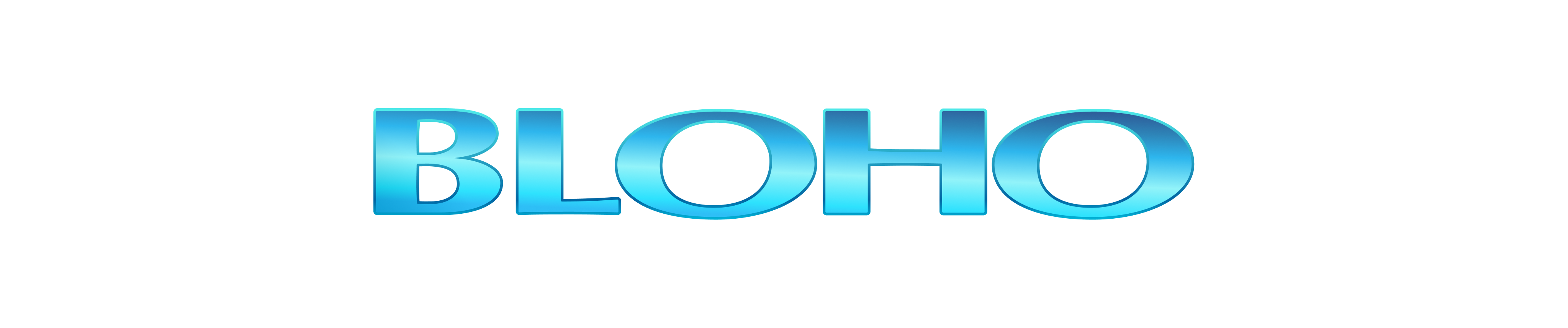 Bloho logo in a classic sky portal brush